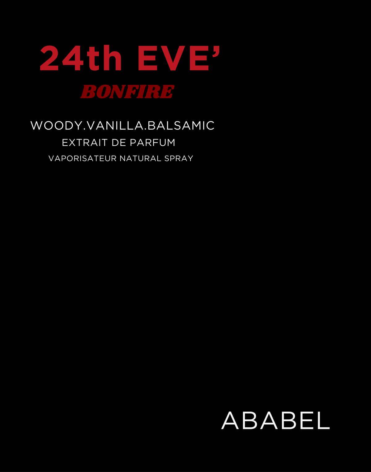 24th EVE' BONFIRE (50ml)
